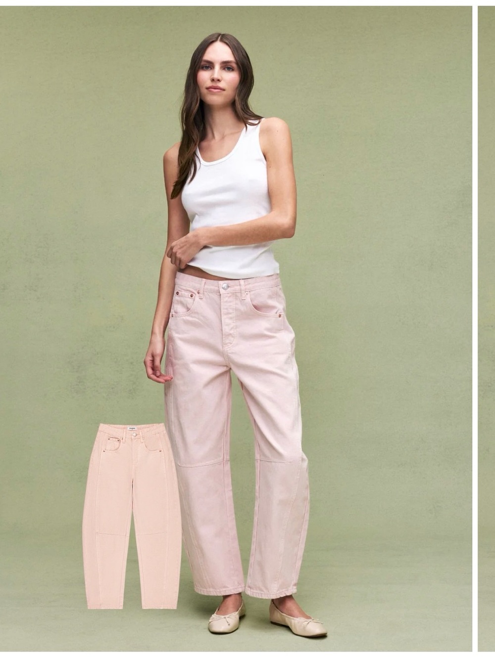 NEW Parke Horshoe Jeans in Pink, 26
